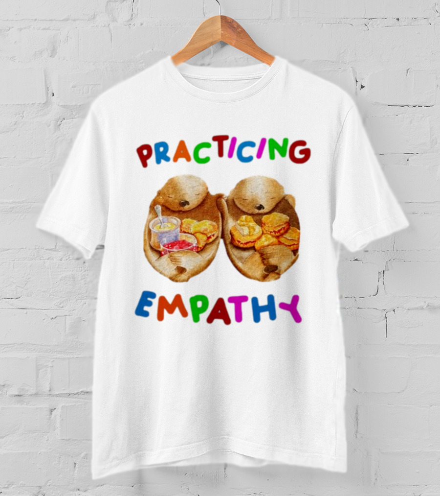 Practicing Empathy Otters Sharing Food T-Shirt