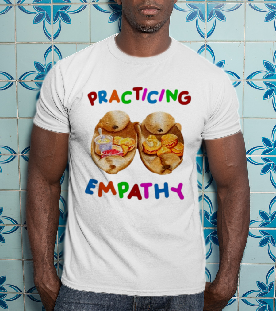 Practicing Empathy Otters Sharing Food T-Shirt