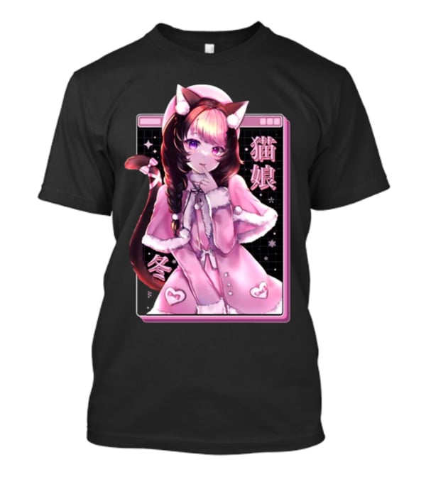 Uwumarket Strawberry Innocent Winter Nekomata Anime Aesthetic T-Shirt