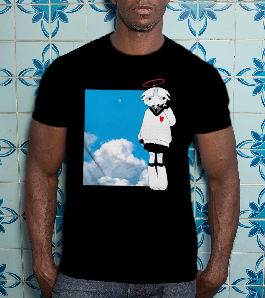 ChewChewer Loving Sky Cute Angel Halo Heart Clouds T-Shirt