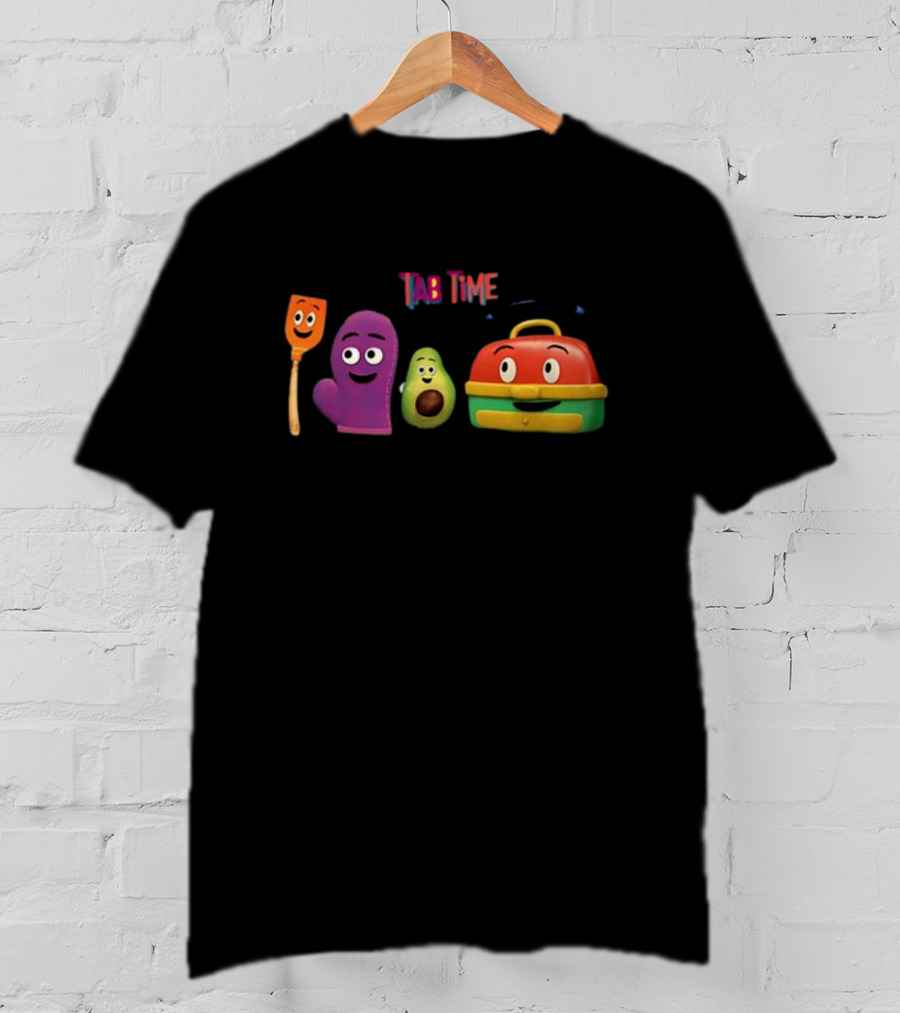 Tab Time Pals Colorful Kitchen Friends T-Shirt