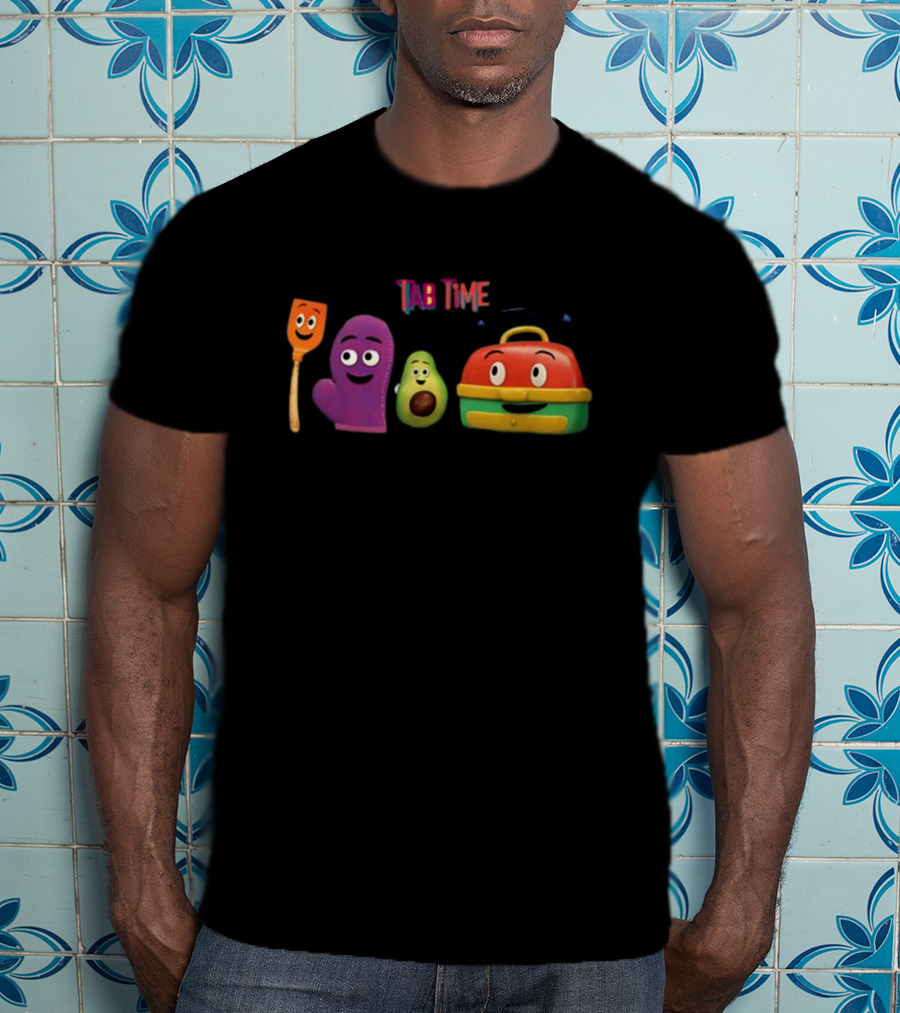 Tab Time Pals Colorful Kitchen Friends T-Shirt