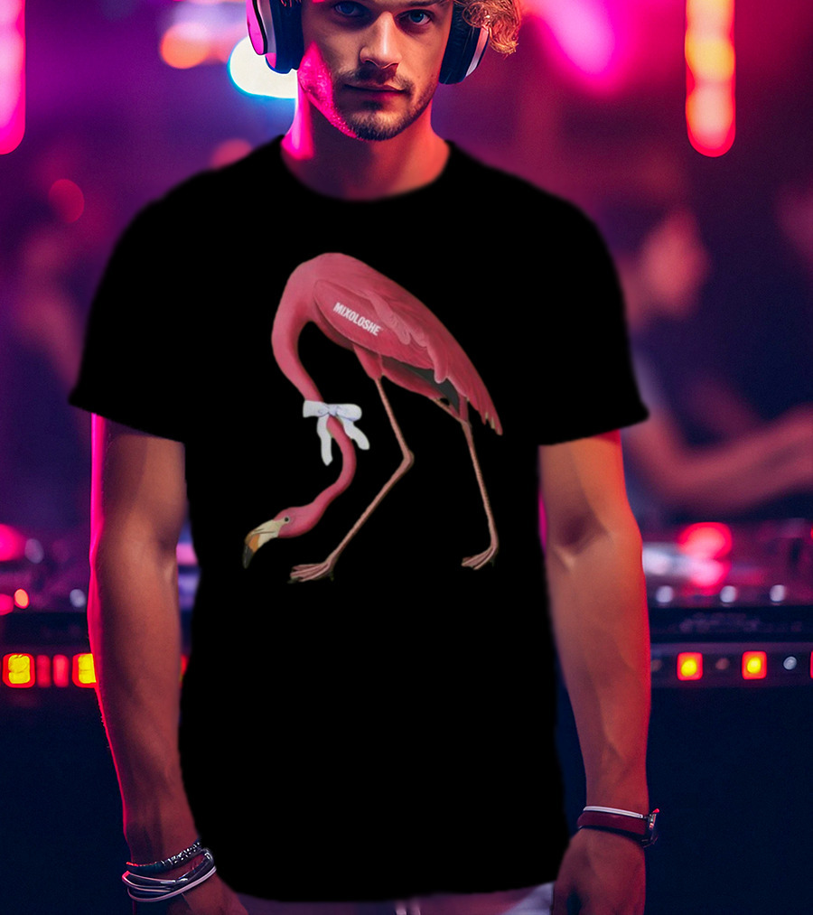 Mixoloshe Flamingo Team Crewneck T-Shirt