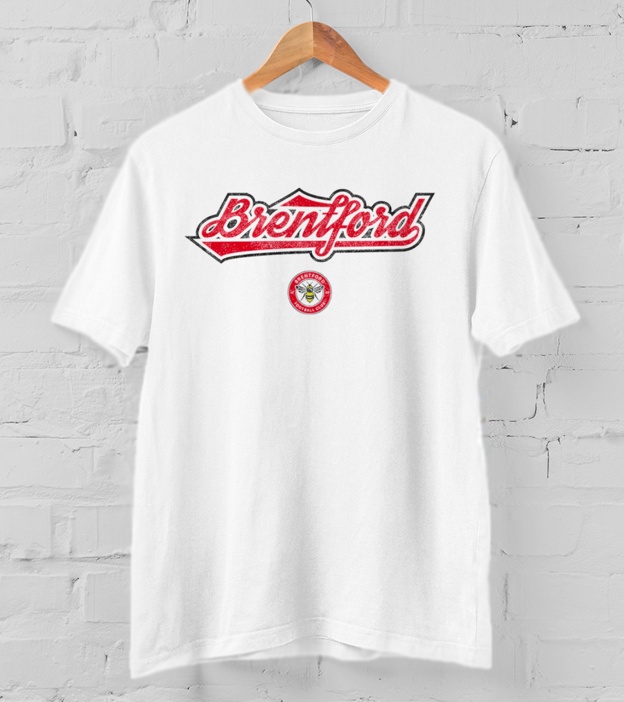 Brentford FC Football Club 1863 Script Slub T-Shirt