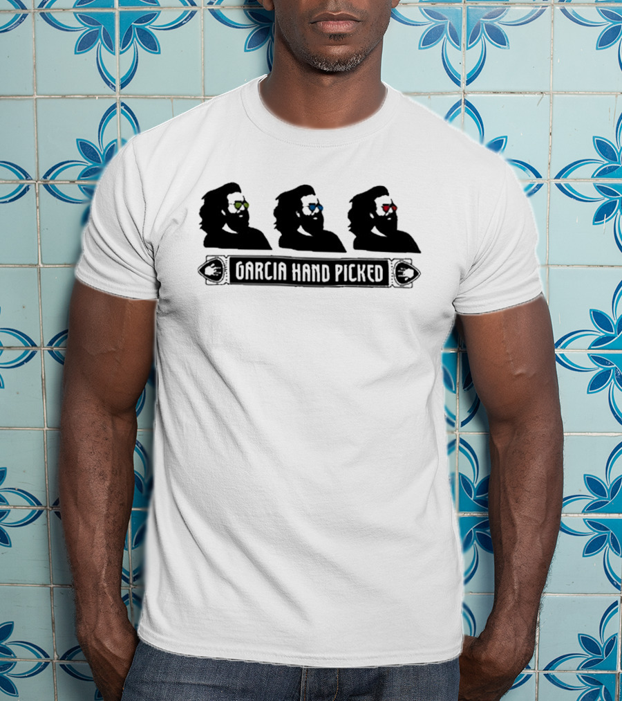 Garcia Hand Picked Jerry Garcia Silhouettes With Colored Glasses T-Shirt