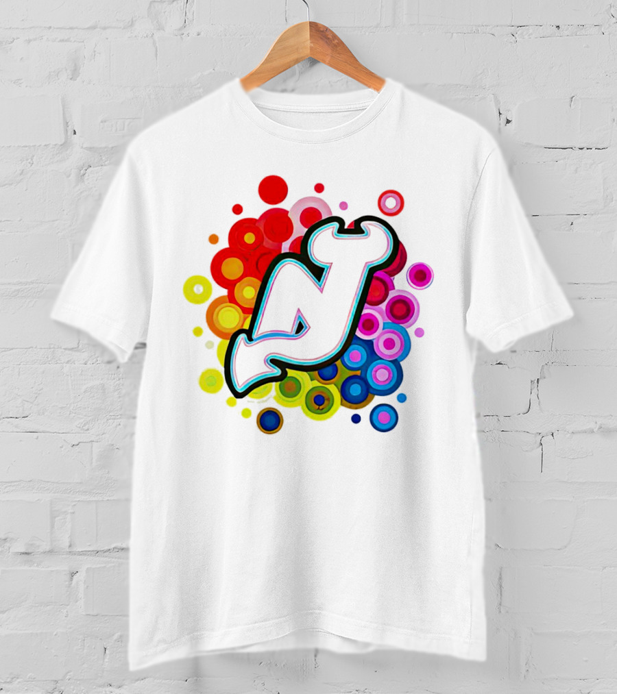 New Jersey Devils Rainbow T-Shirt