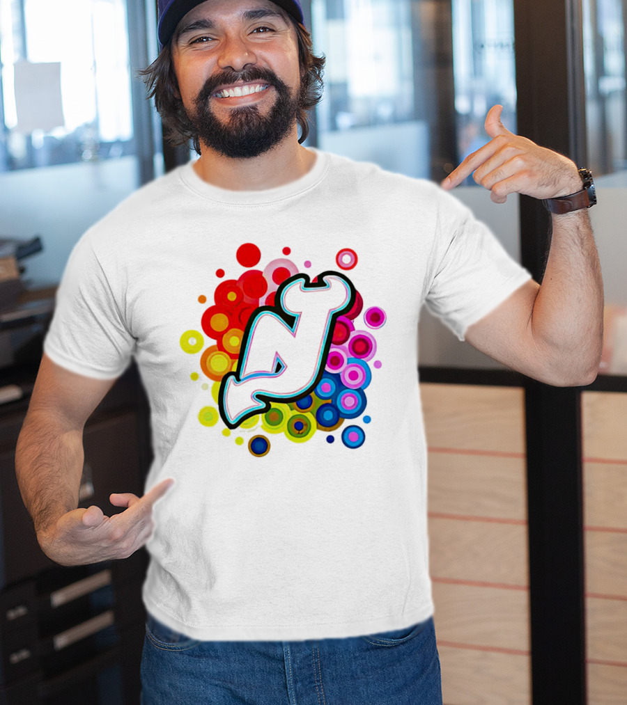 New Jersey Devils Rainbow T-Shirt