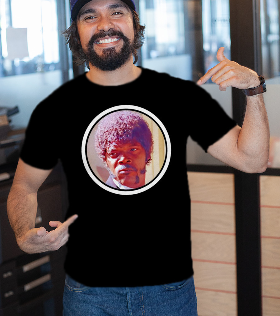 Jules Winnfield Iconic Look Pulp Fiction Samuel L Jackson Photo T-Shirt