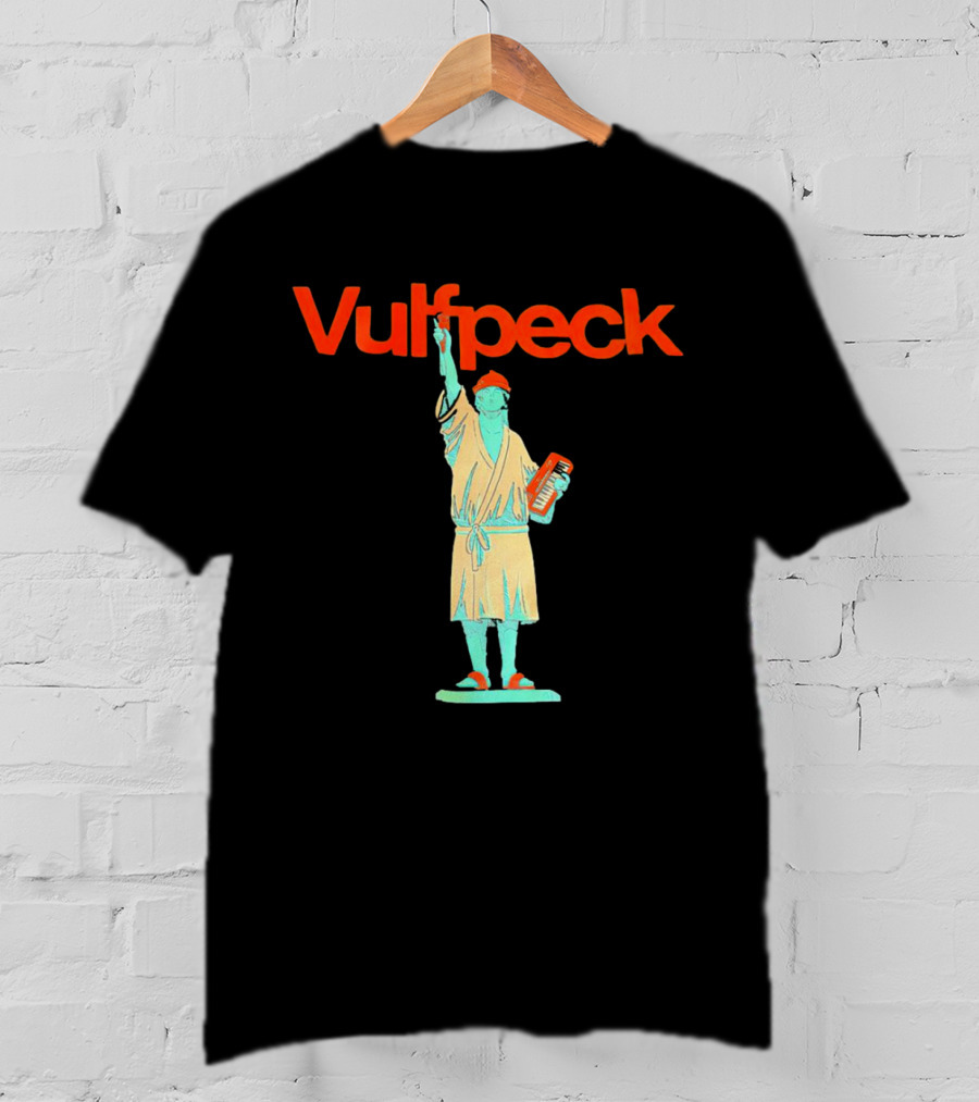 Vulfpeck Statue Of Liberty With Keyboard And Red Hat T-Shirt