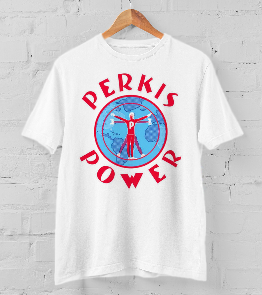 Perkis Power Global Fitness Vitruvian Workout T-Shirt