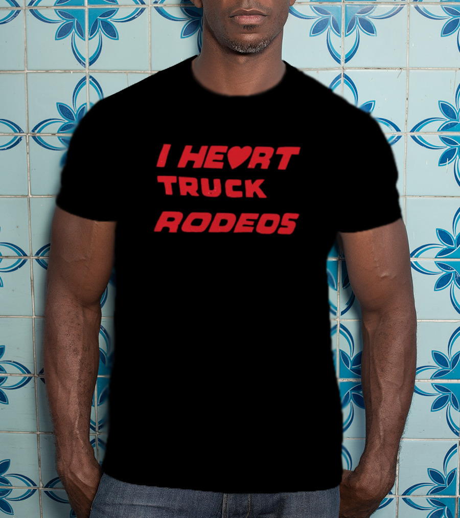 Midnight Rider I Heart Truck Rodeos Truck T-Shirt