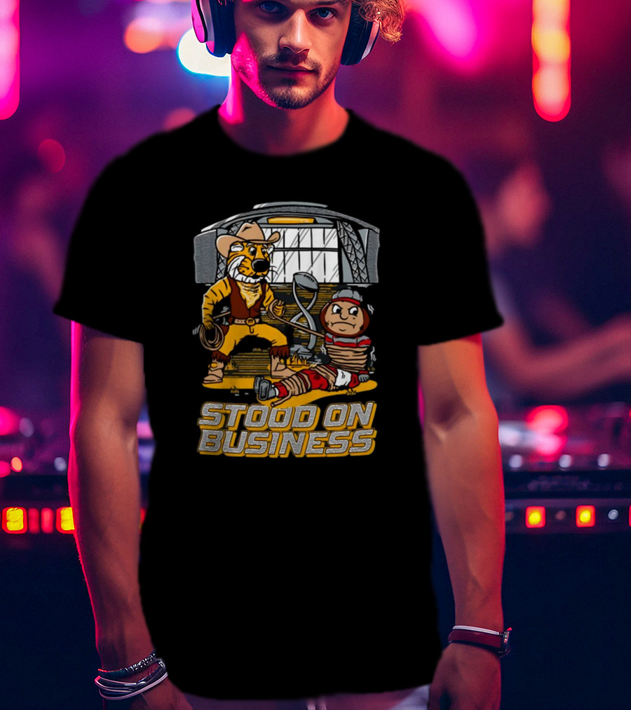 Stood On Business Mizzou Tiger Enforcer With Captive Buckeye T-Shirt