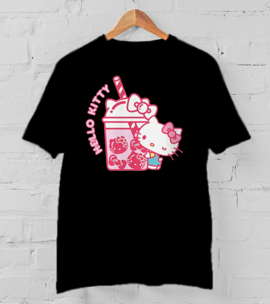 Hello Kitty Bubble Tea Drink Cute T-Shirt