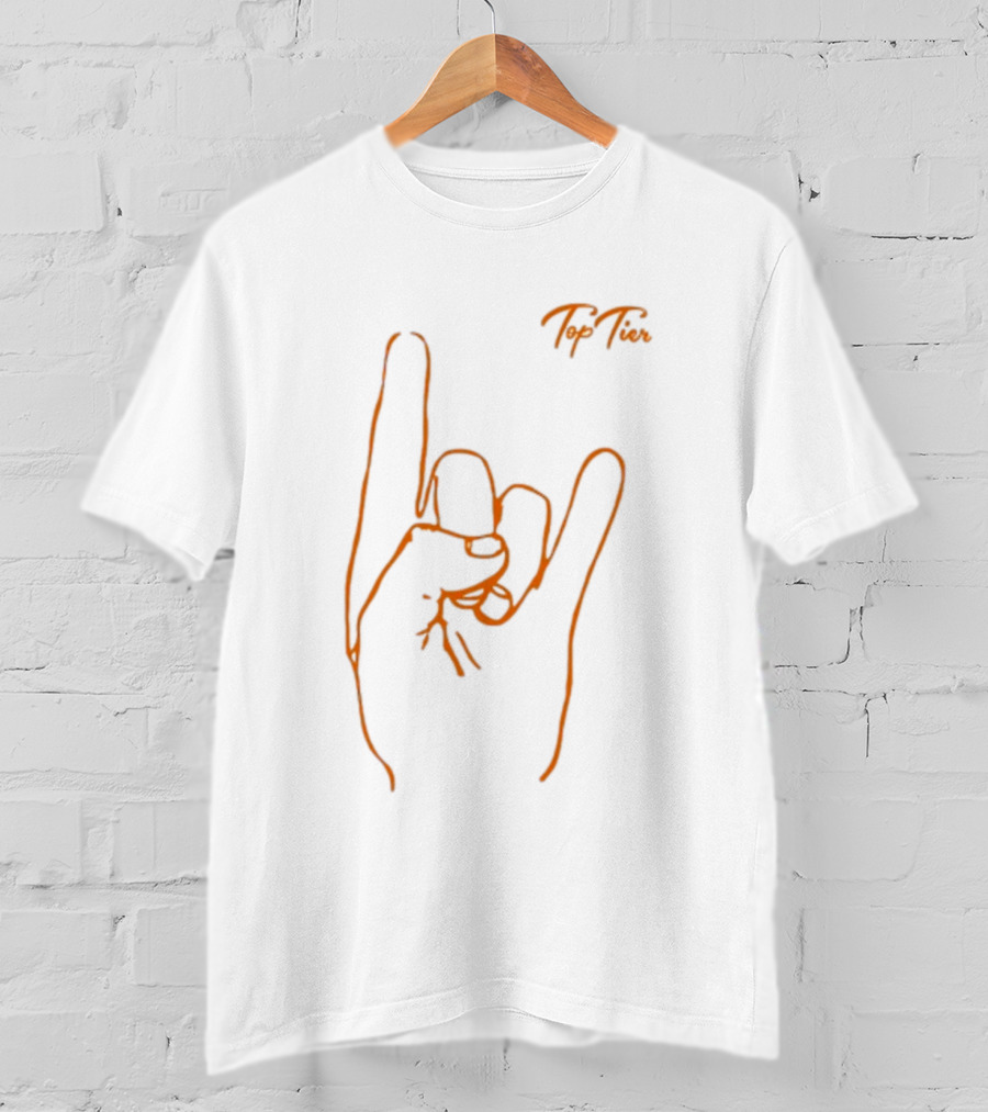 Top Tier Texas Hand Gesture Line T-Shirt