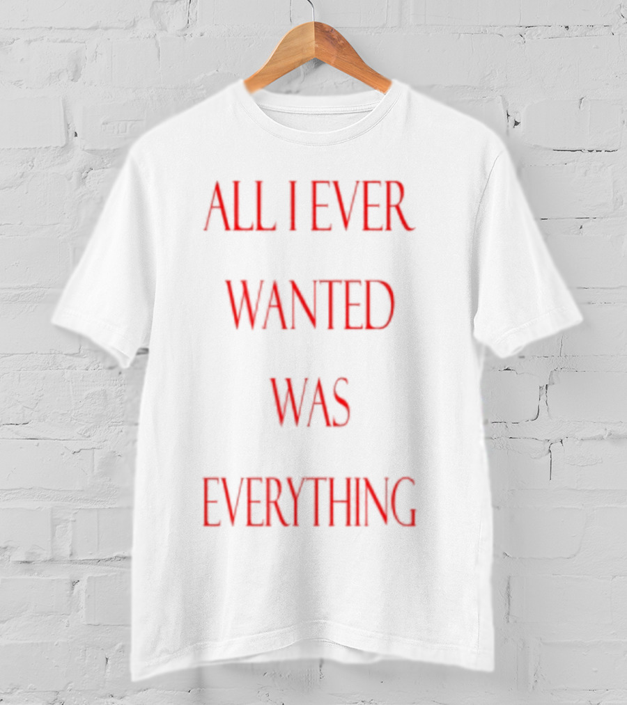 All I Ever Wanted Was Everything T-Shirt
