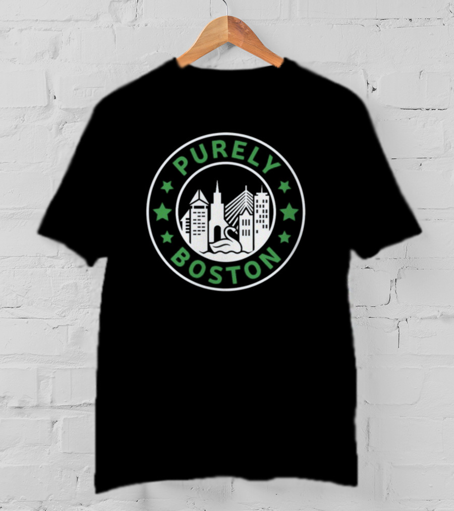 PURELY BOSTON CITY SKYLINE STARS T-Shirt