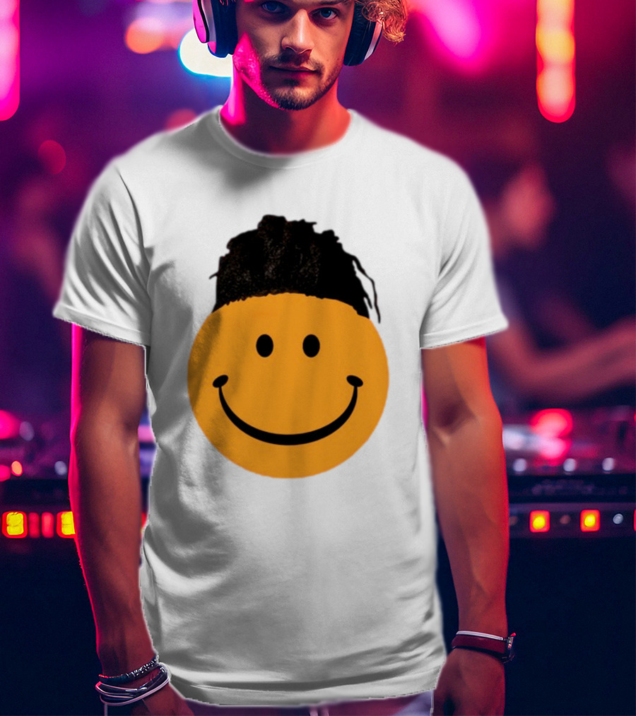 Smiling Face Have A Nice Game Emoji With Hair T-Shirt
