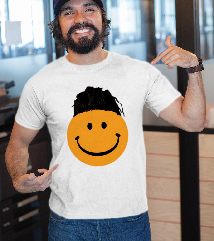 Smiling Face Have A Nice Game Emoji With Hair T-Shirt