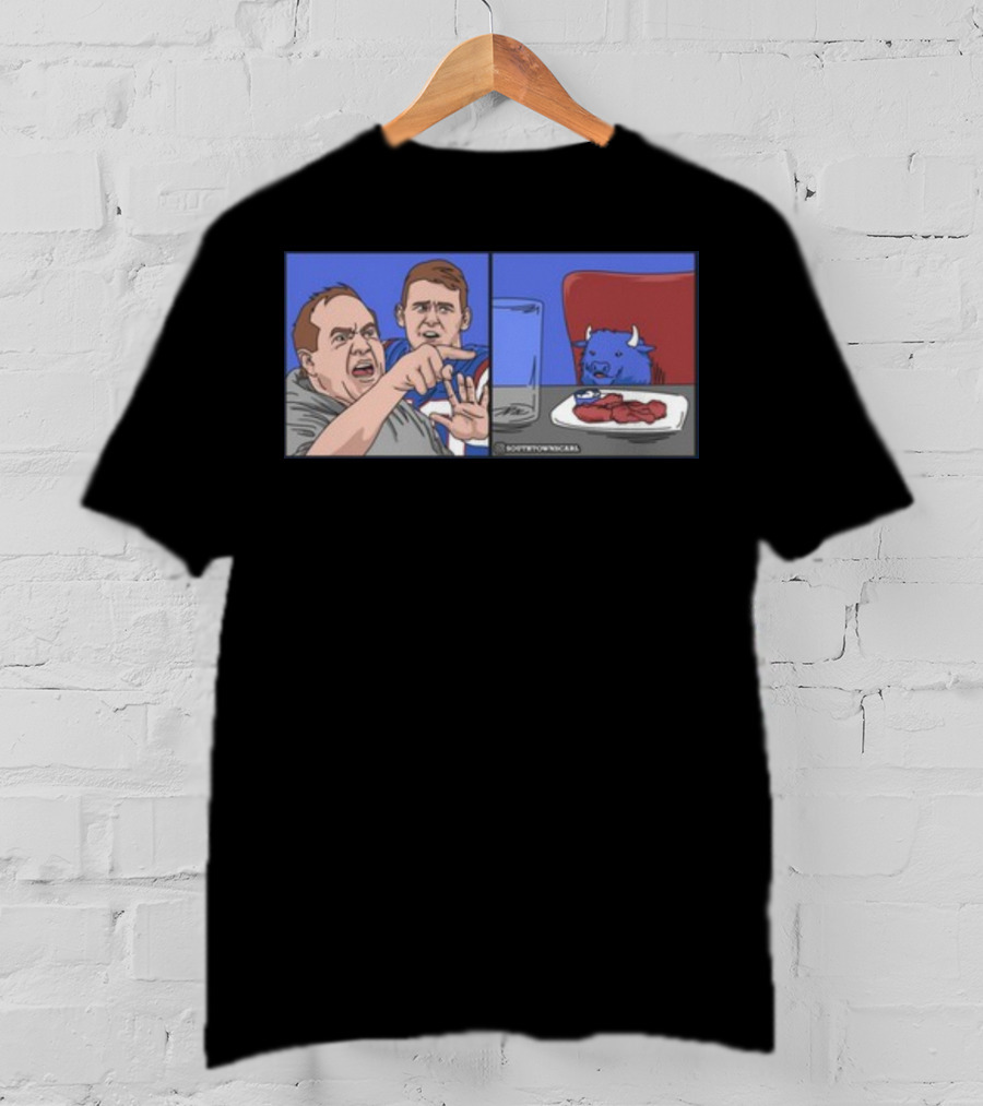 Sophtowncarl Angry Man Shouting At Blue Cat Meme T-Shirt