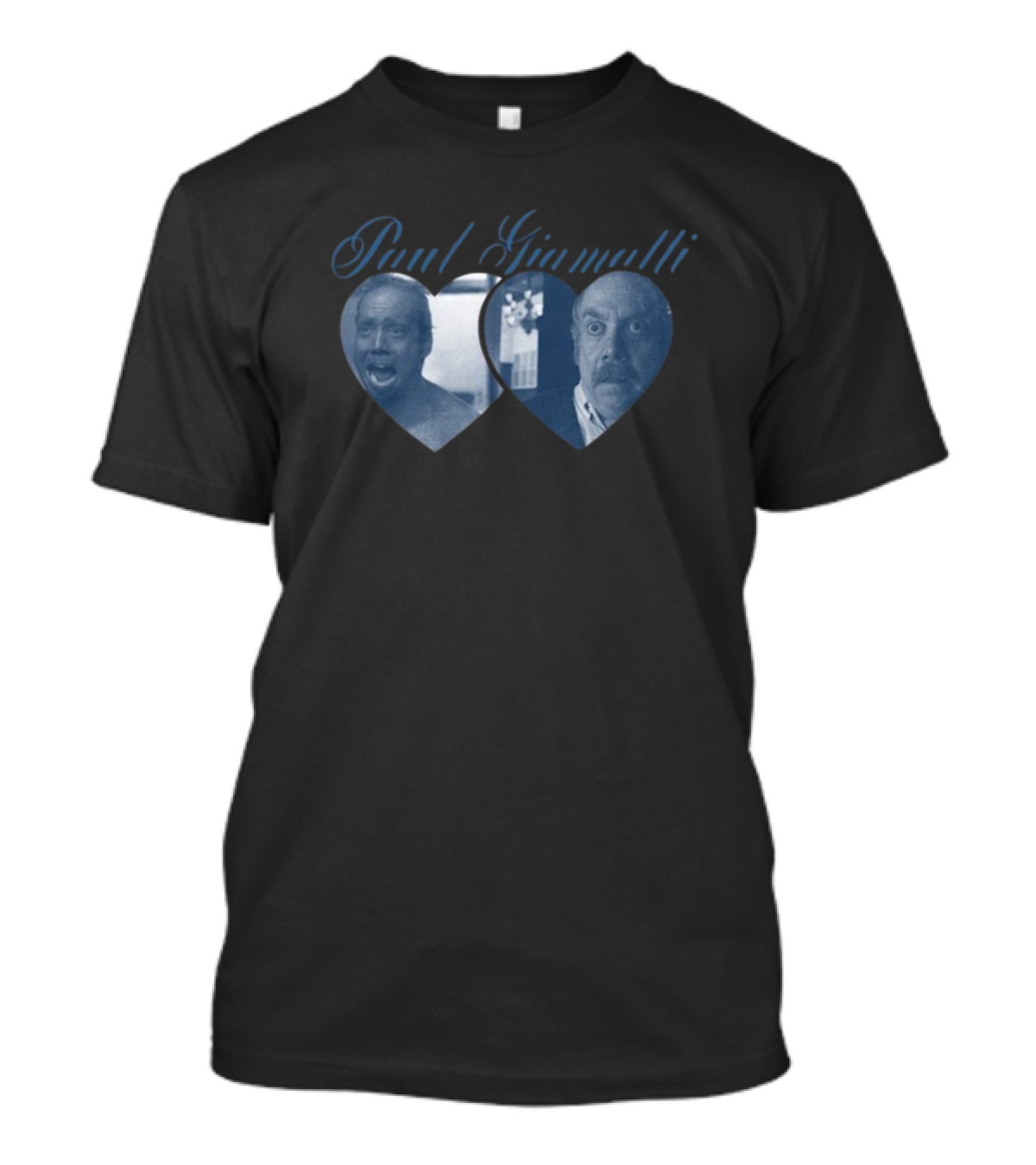 Paul Giamatti Double Heart Expression Collage T-Shirt