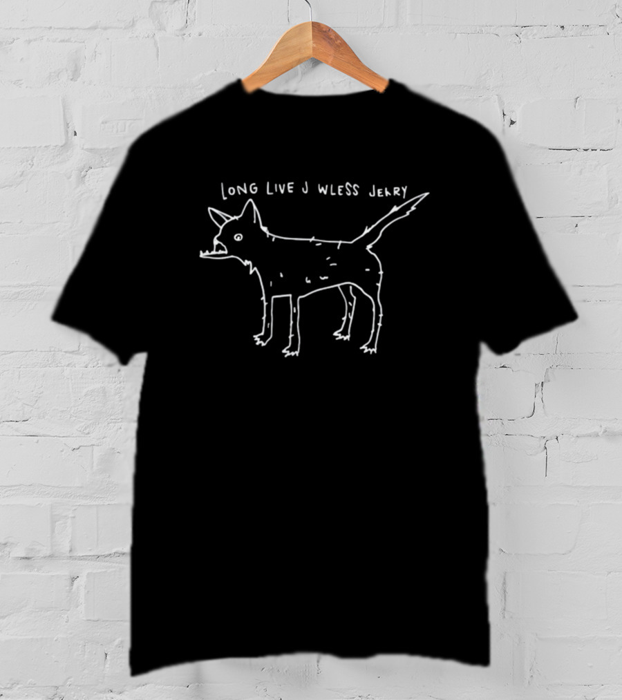 Long Live Jawless Jerry Sketch Cat Drawing T-Shirt