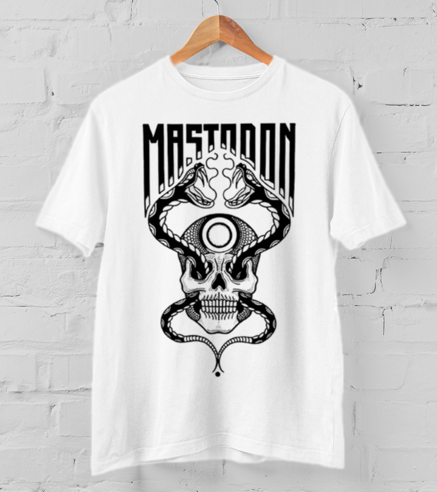 Mastodon Twin Snakes Skull T-Shirt