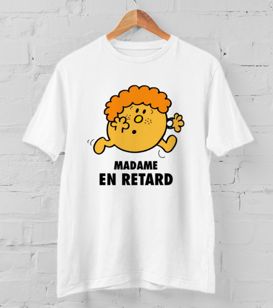Madame En Retard Character With Orange Hair And Running Pose T-Shirt