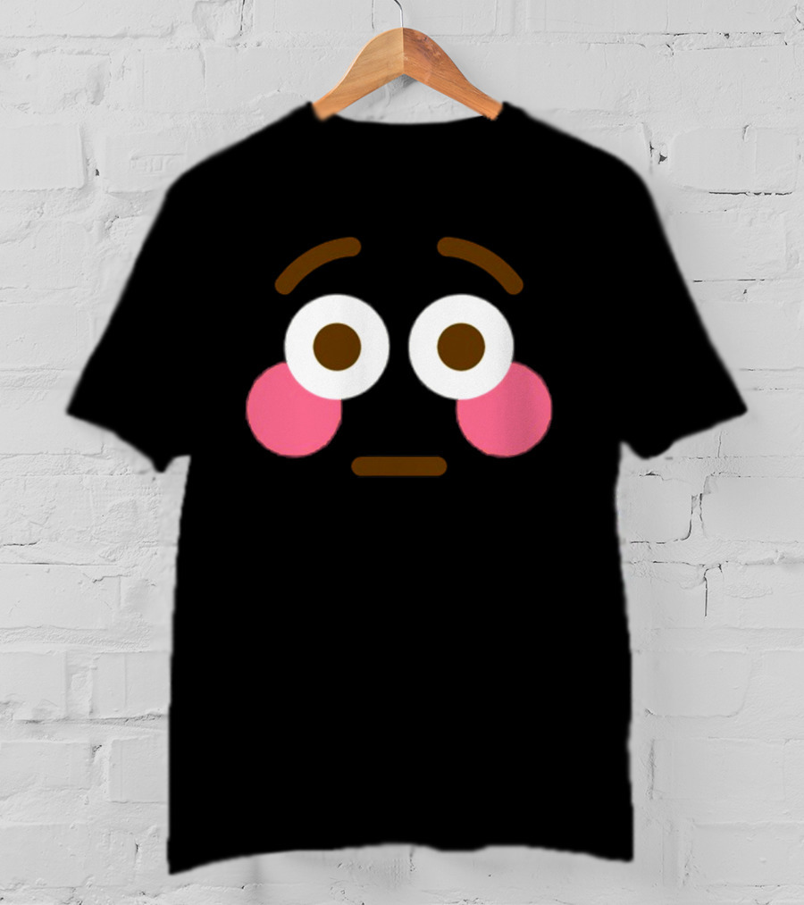 Flushed Face Blushing Emoticon Expression T-Shirt