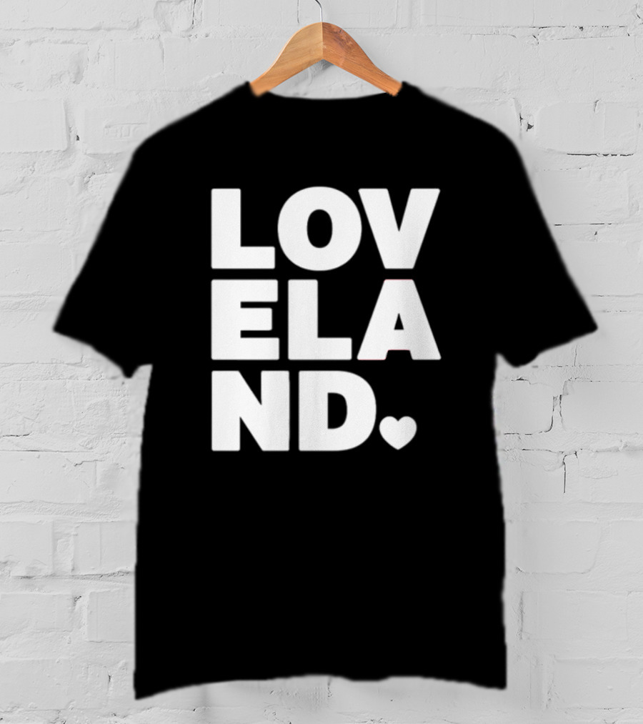 Cincyshirts Loveland White Ink Heart T-Shirt