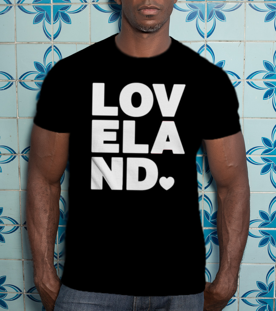 Cincyshirts Loveland White Ink Heart T-Shirt