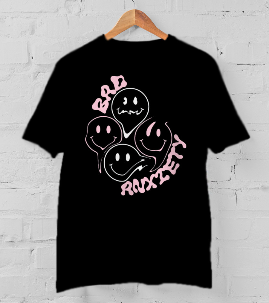 Megantheestallion Bad Anxiety Smiley Faces T-Shirt