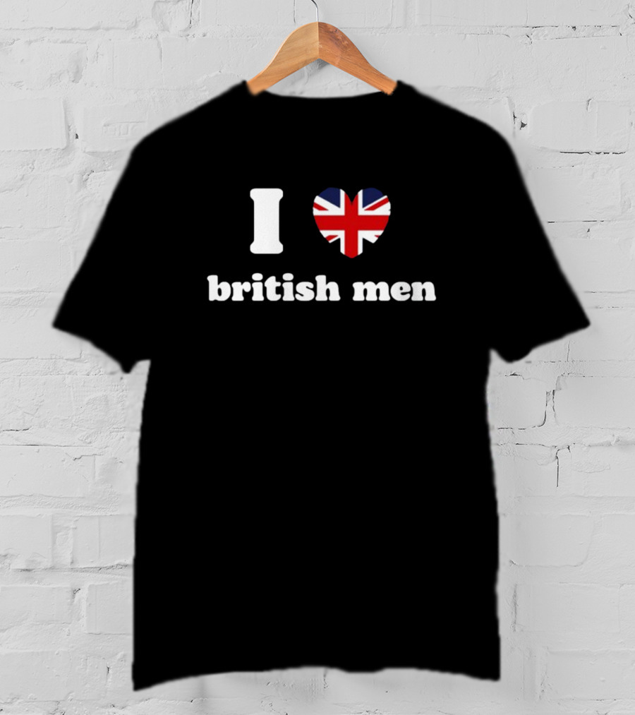 I Heart Union Jack British Men T-Shirt
