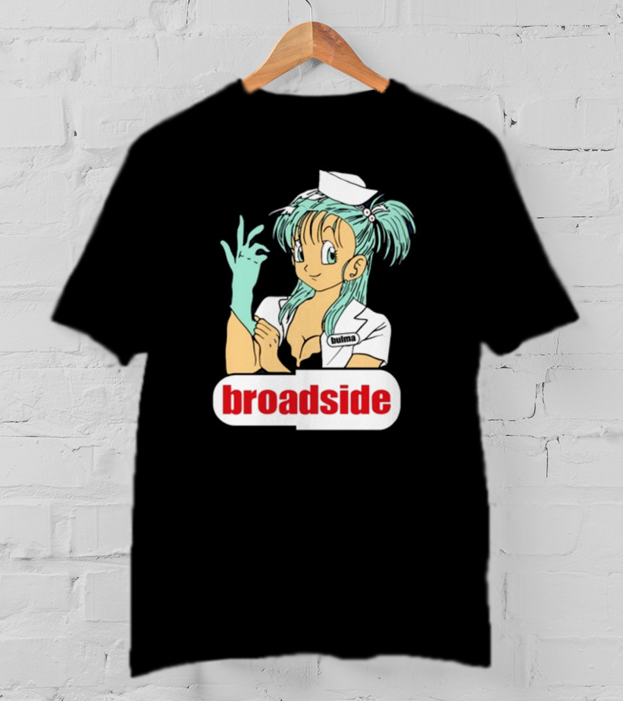 Bulma Broadside Nurse Anime Character With Glove And Cap T-Shirt