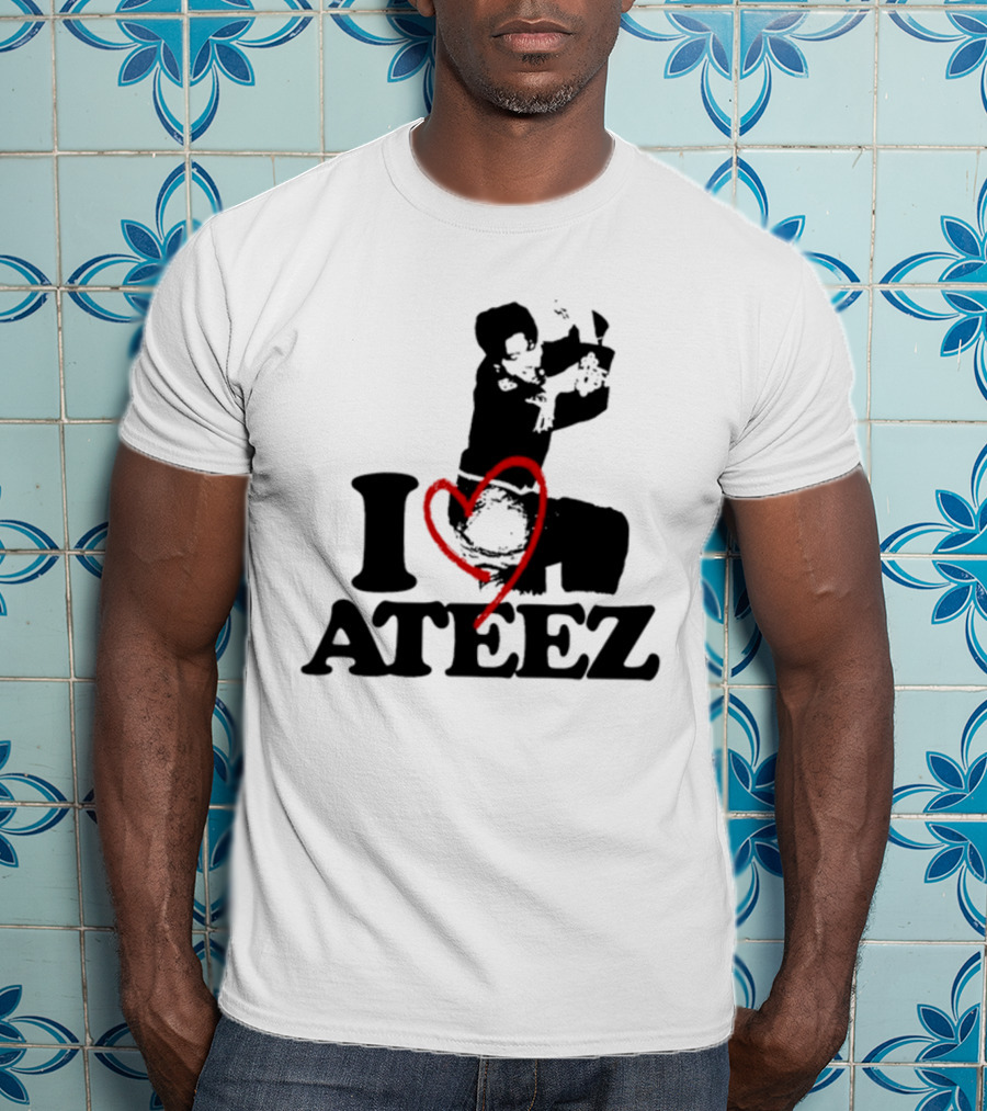 Wooyoung Love Ateez I Heart T-Shirt