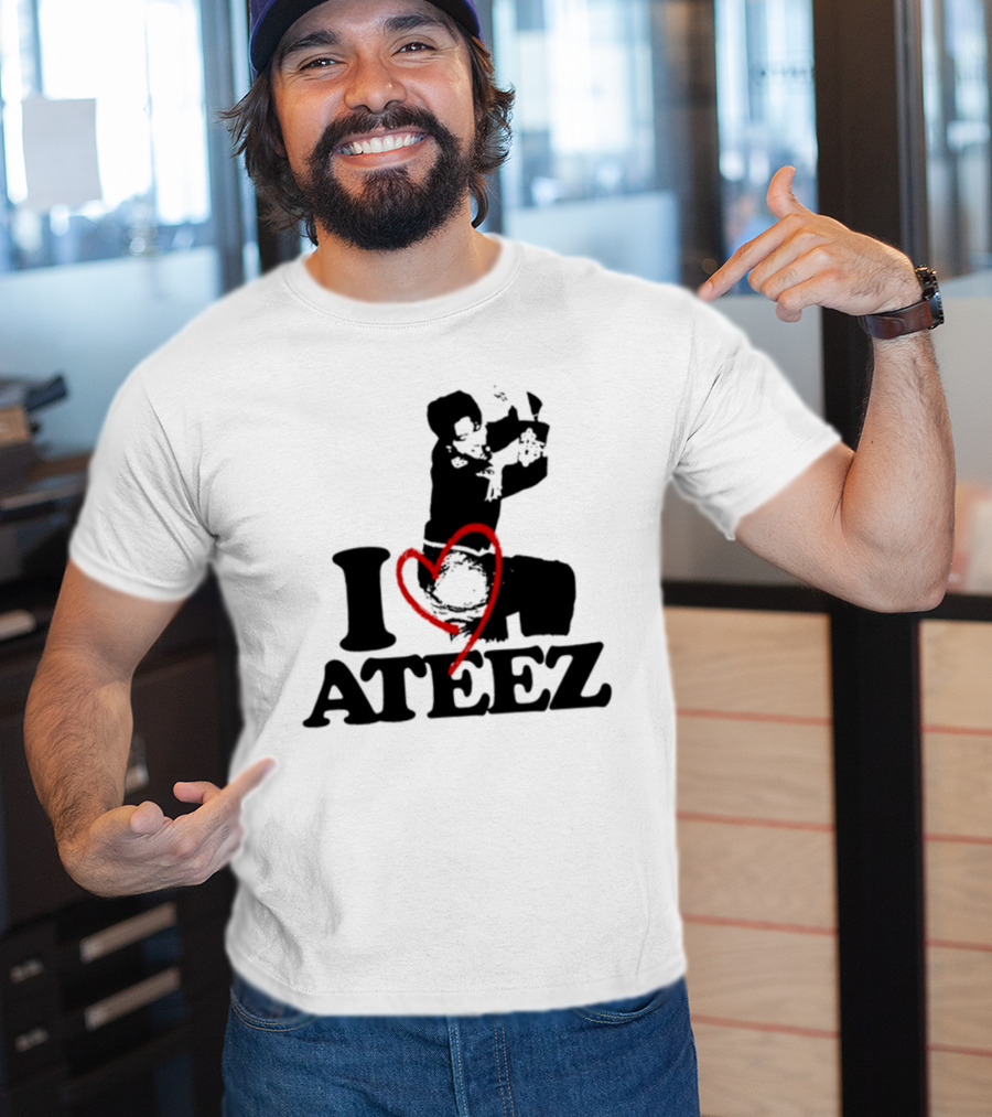 Wooyoung Love Ateez I Heart T-Shirt