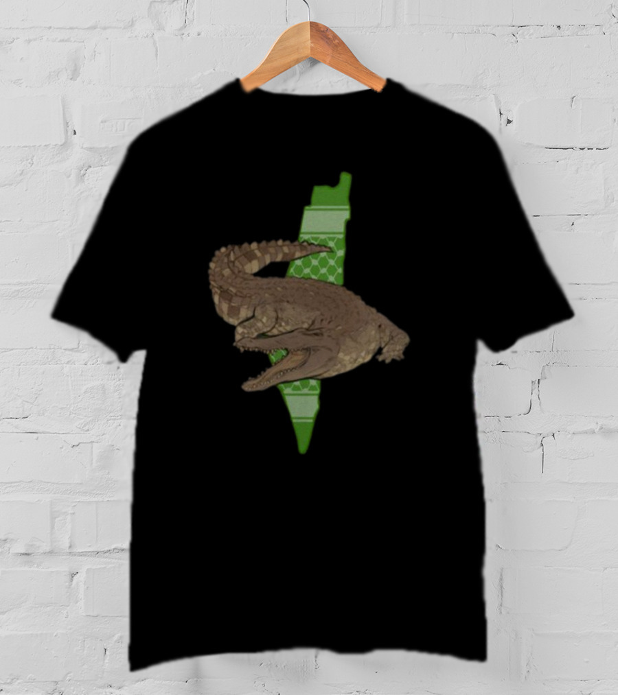 Gators Daily Palestinian Crocodile Map T-Shirt