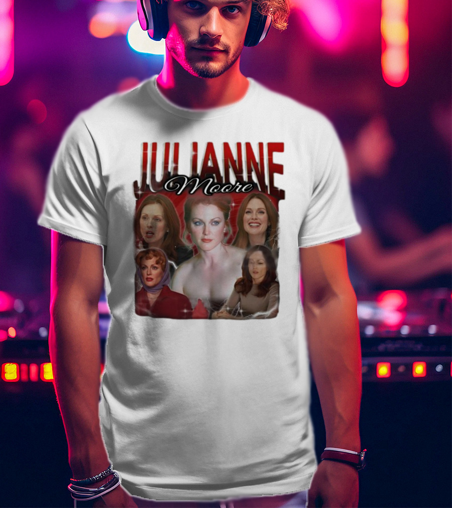Cravemedia Julianne Moore Multi-Image Collage T-Shirt