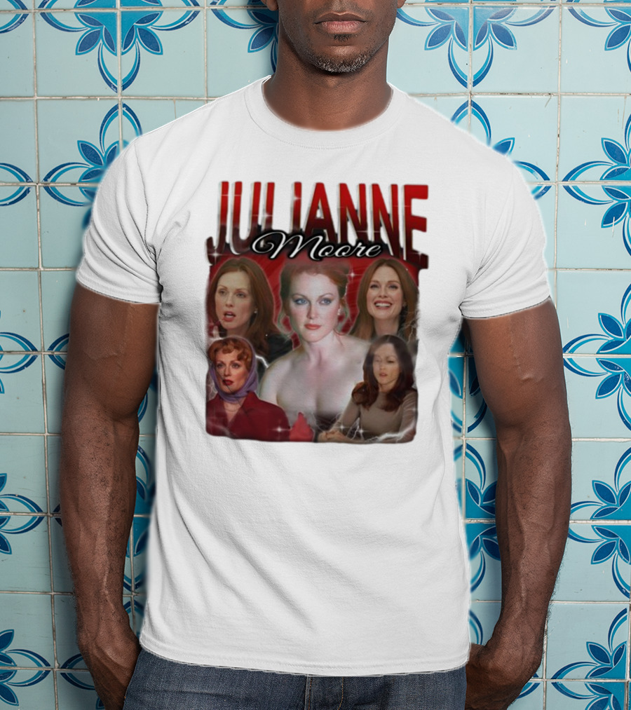 Cravemedia Julianne Moore Multi-Image Collage T-Shirt