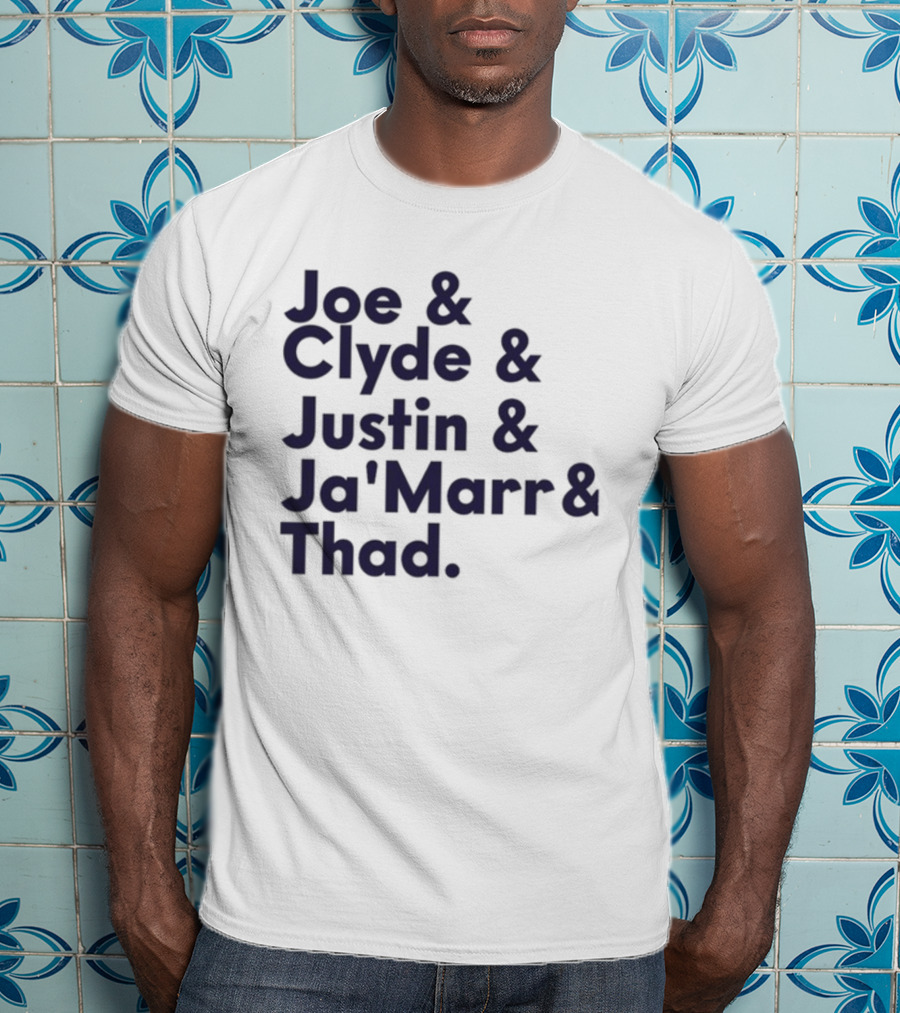 Joe Clyde Justin Ja'Marr Thad Football Legends Bengals NFL T-Shirt