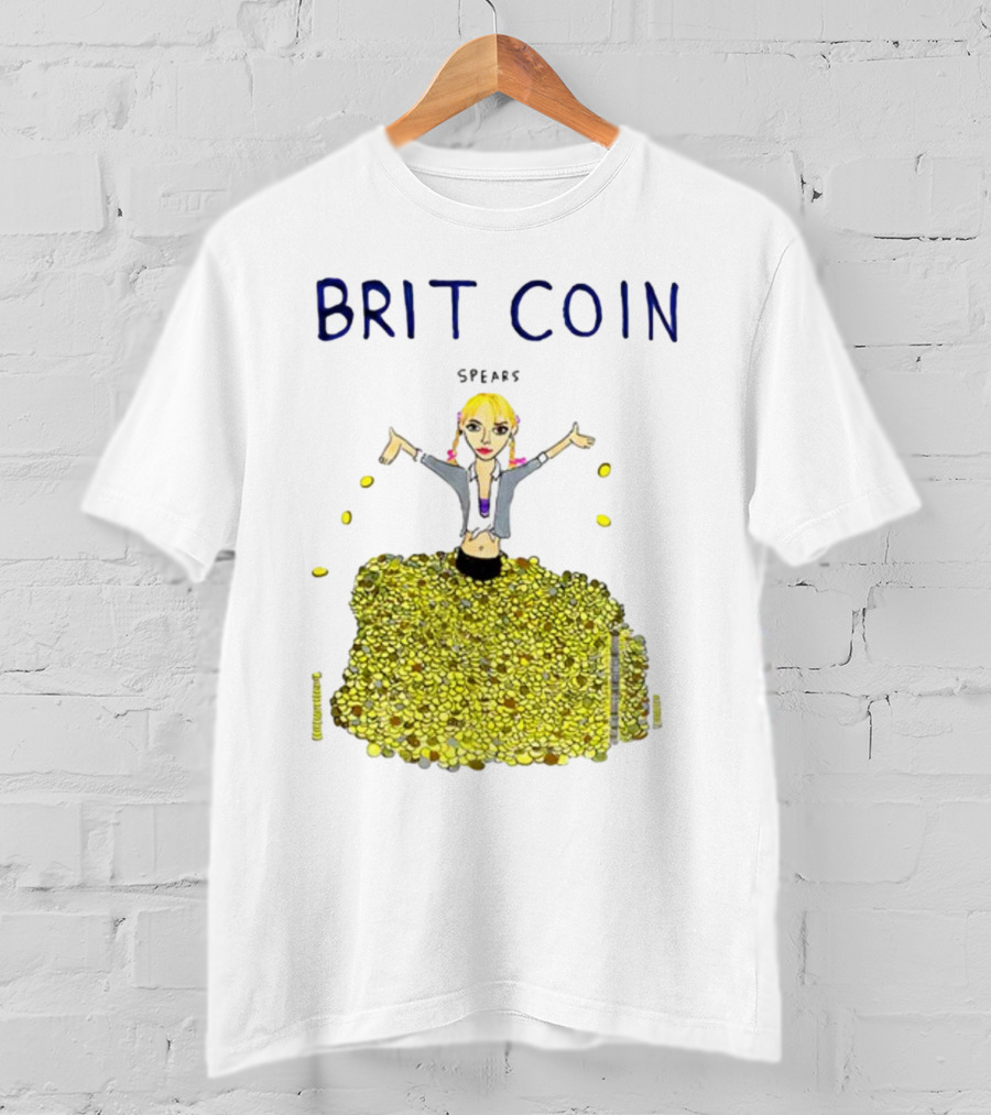 Dave Portnoy Brit Coin Spears Dancing In Gold T-Shirt