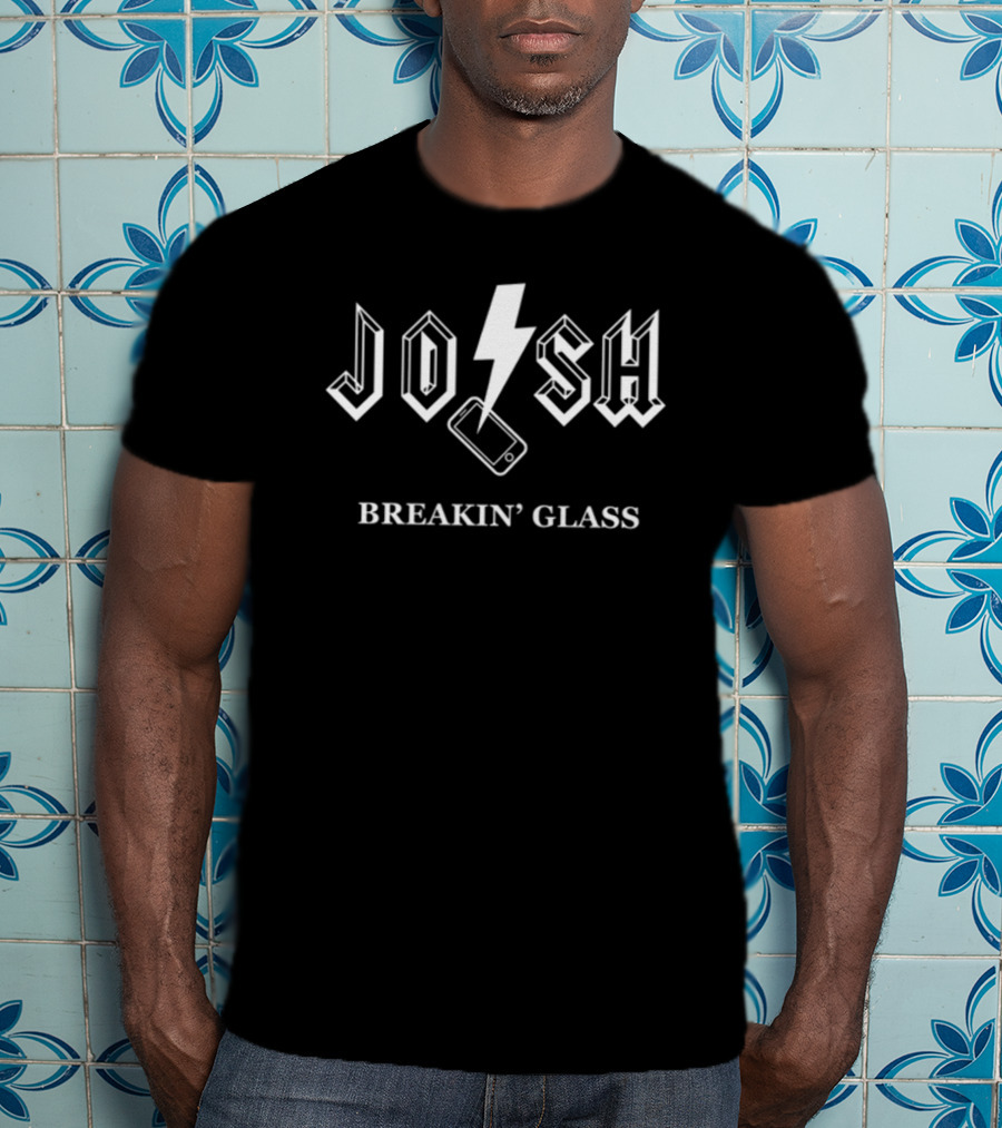 JOSH Breakin' Glass With Lightning And Phone T-Shirt