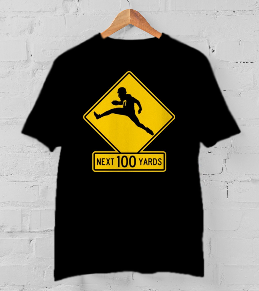 Quarterback Crossing 17 Next 100 Yards T-Shirt