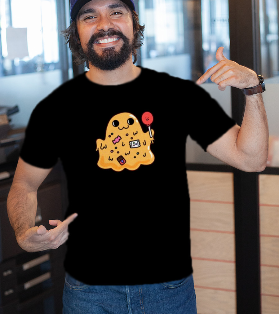 SCP 999 Tickle Monster Holding A Smiling Lollipop With Candy Elements T-Shirt