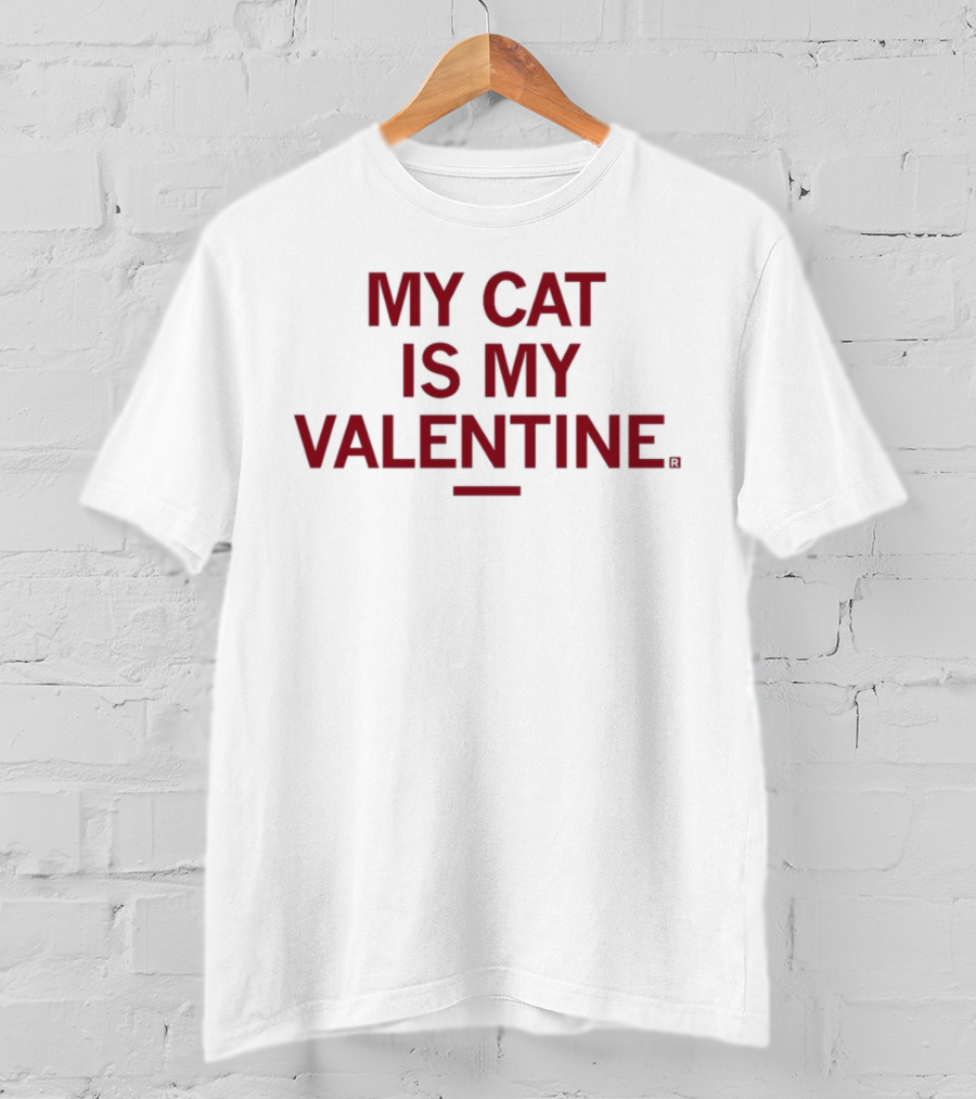 Raygunsite My Cat Is My Valentine T-Shirt