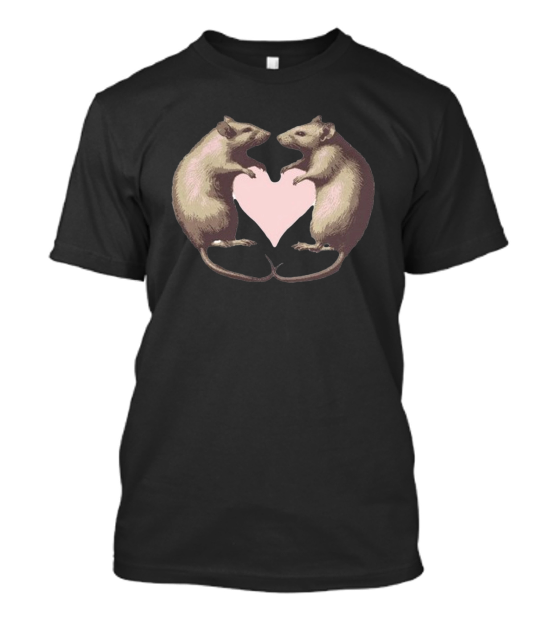 I Love My Rat Wife Heart Rats Embrace T-Shirt