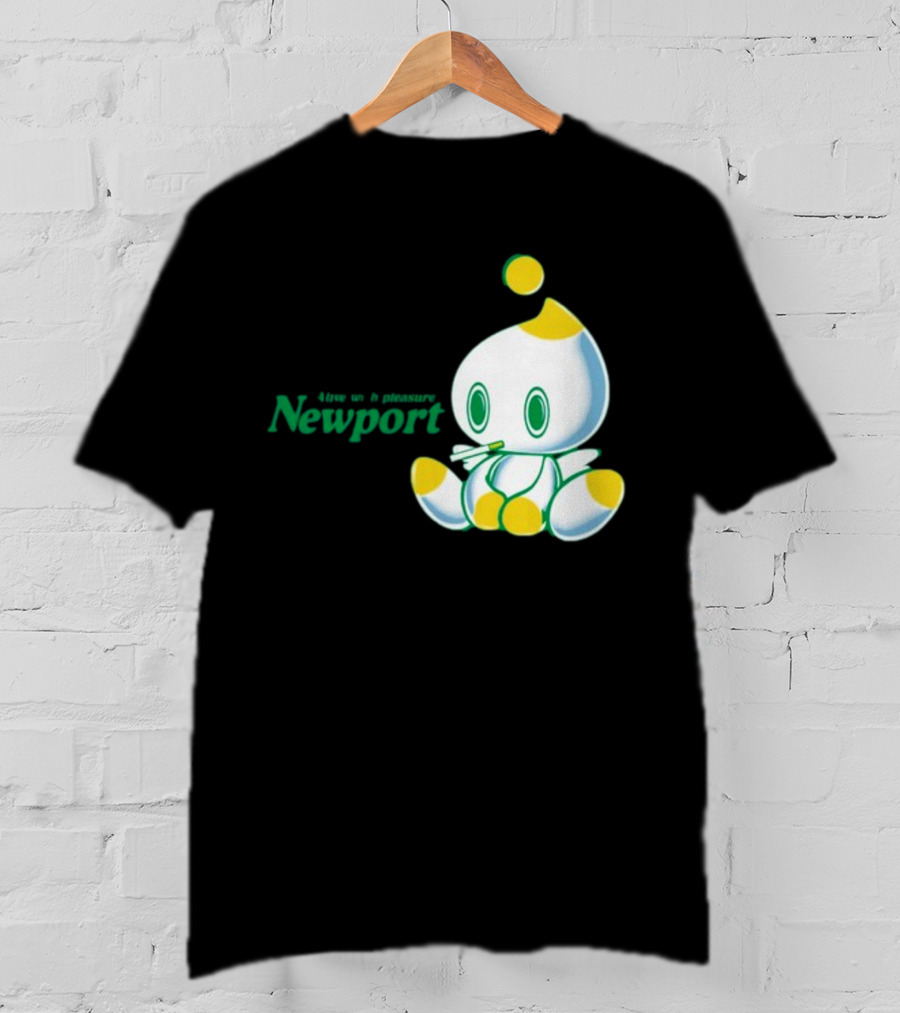 Newport Alive With Pleasure Cute Character Sitting T-Shirt