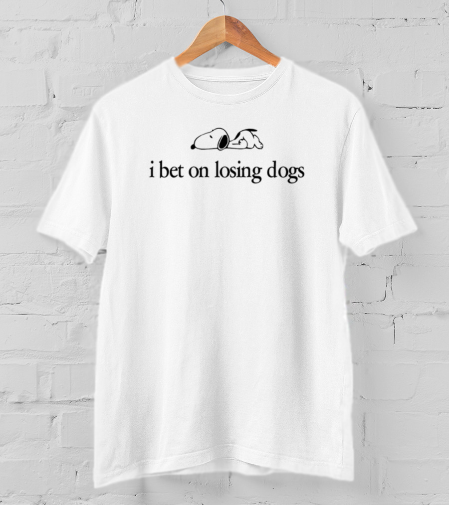 Mitski I Bet On Losing Dogs Snoopy Lying Down T-Shirt