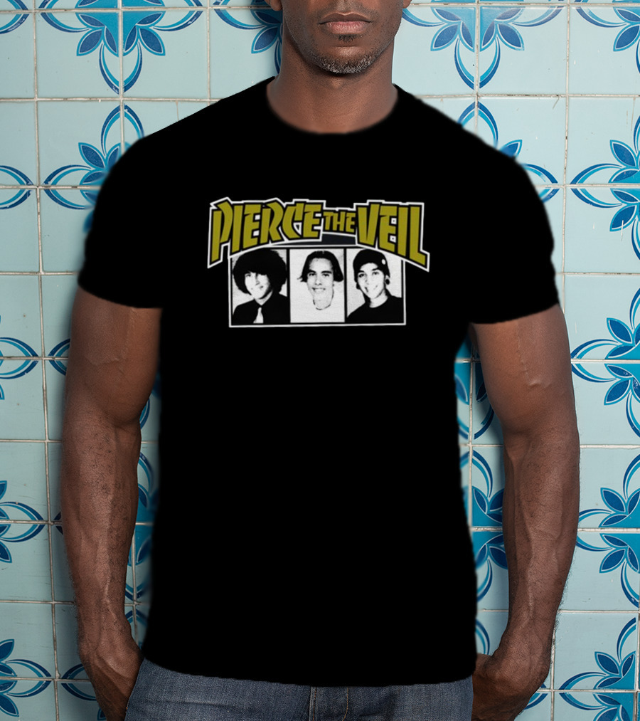 Pierce The Veil Band Members Black And White Photos T-Shirt