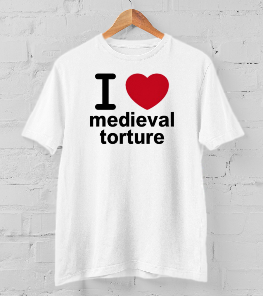 Wii Goth I Love Medieval Torture T-Shirt