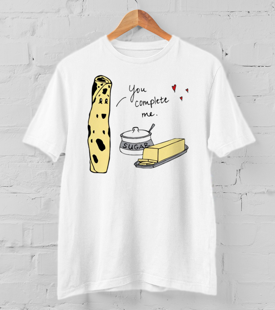 You Complete Me Minnesota Lefse Sugar Butter T-Shirt